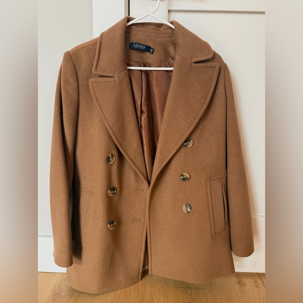 Ralph Lauren Brown Double-Breasted Coat